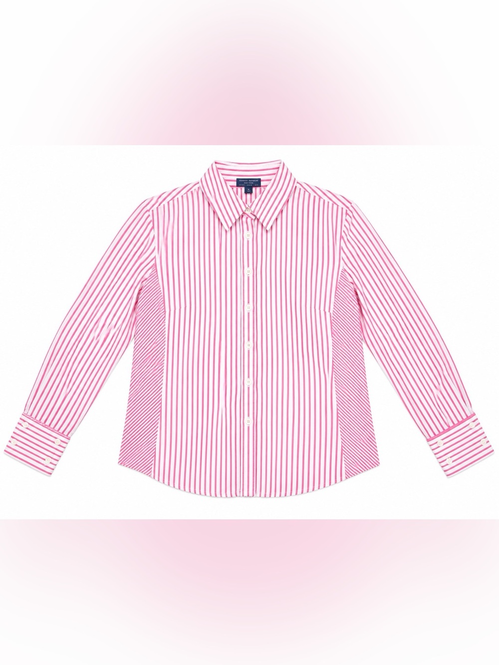Faconnable pink stripe button down